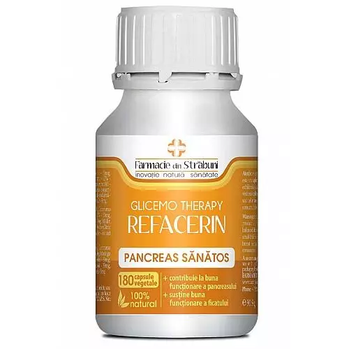 Refacerin Glicemo - Pancreas Sanatos 180 capsule